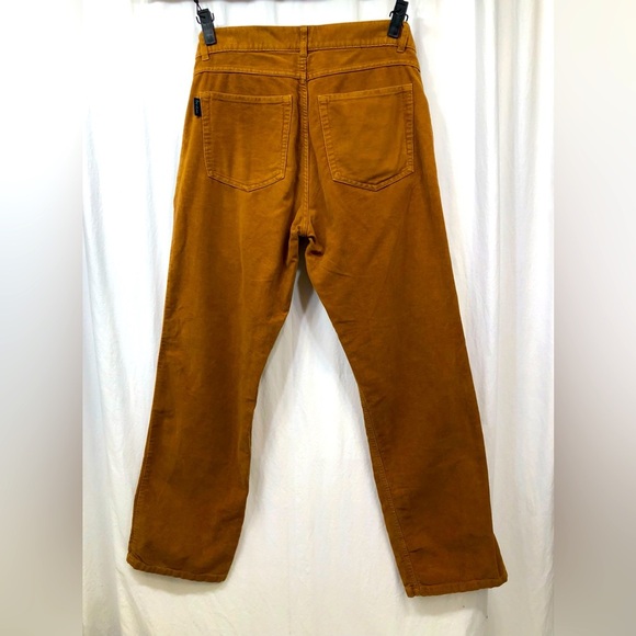 Boden Velour Velvet Trouser Pants Brown Buttonfly Womens Size 34 R - Picture 16 of 16